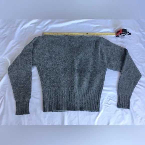 Vintage Gorgeous Bravo warm grey lambswool and angora rabbit hair cardigan. - Picture 3 of 11